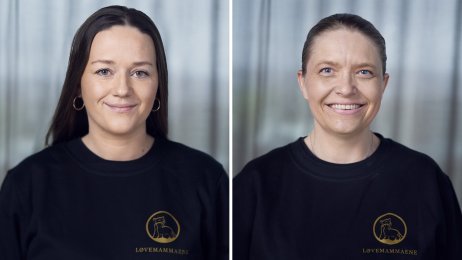 Bildet viser Bettina Lindgren og Eline Grelland Røkholt