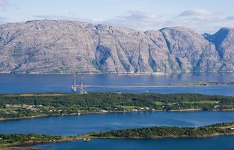 Bildet viser natur i Helgeland.