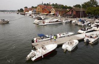 Marinaen i Tønsberg kommune. Sommerbilde