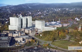 Arkitektbilde av nytt sykehus på Gaustad.