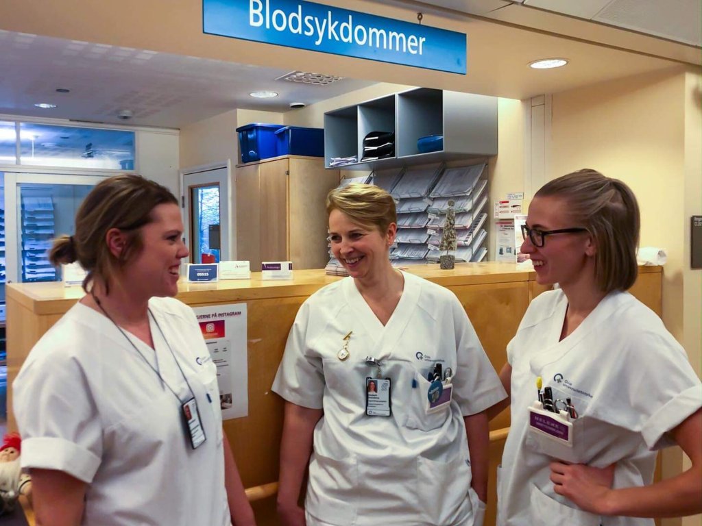 Bildet viser Elisabeth Strandberg, Astrid Eidesvik Lie og Helene Halvorsen.