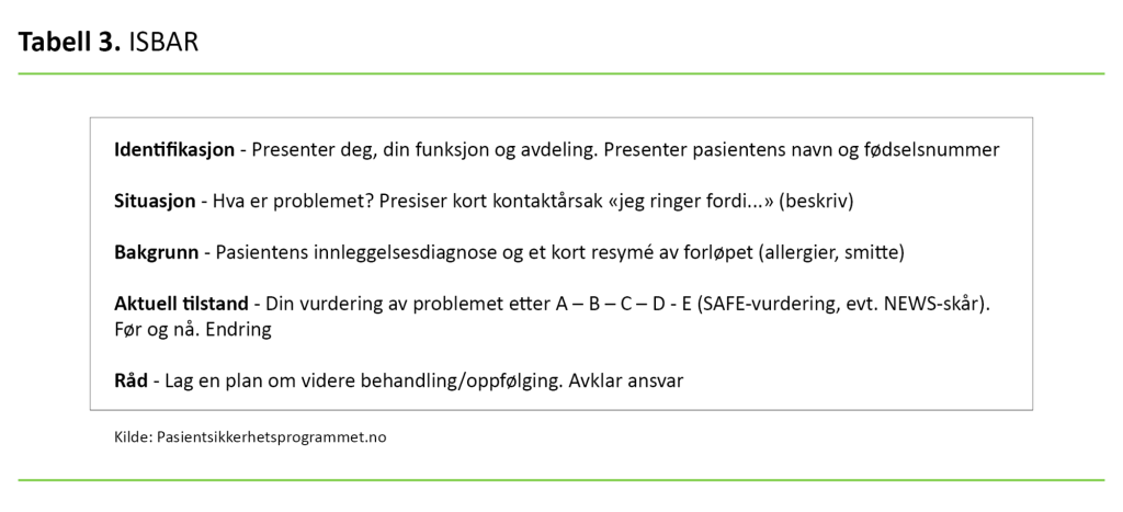 Tabell 3