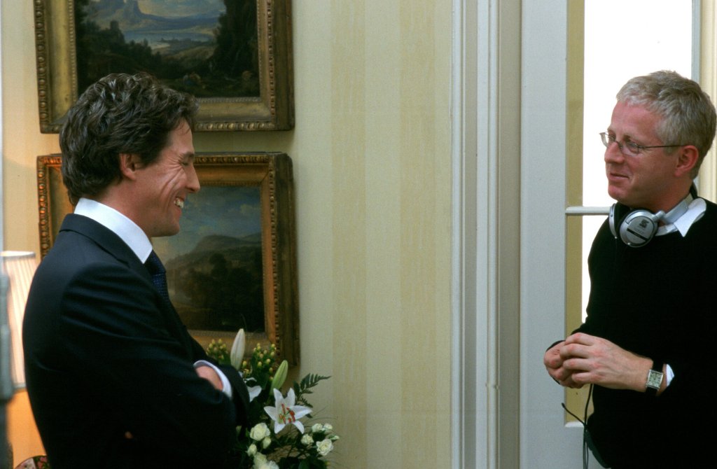 Bildet viser Hugh Grant og Richard Curtis.