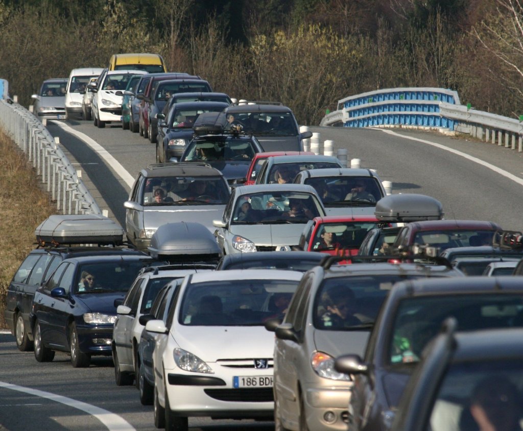 Rustrafikk på motorvei