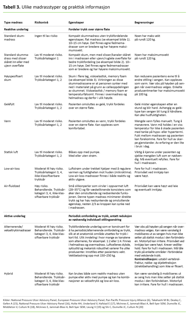 Tabell 3. Ulike madrasstyper og praktisk informasjon 