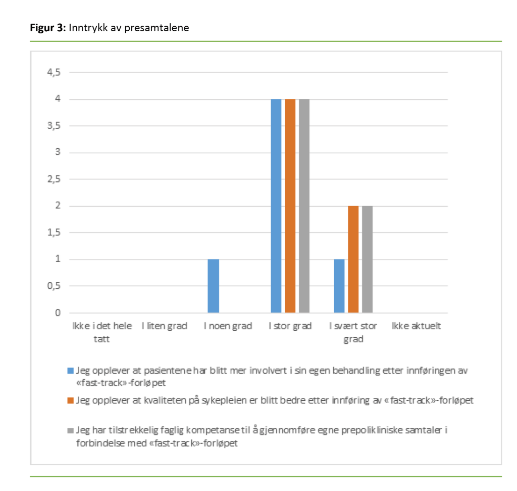 Figur 3. Inntrykk av presamtalene