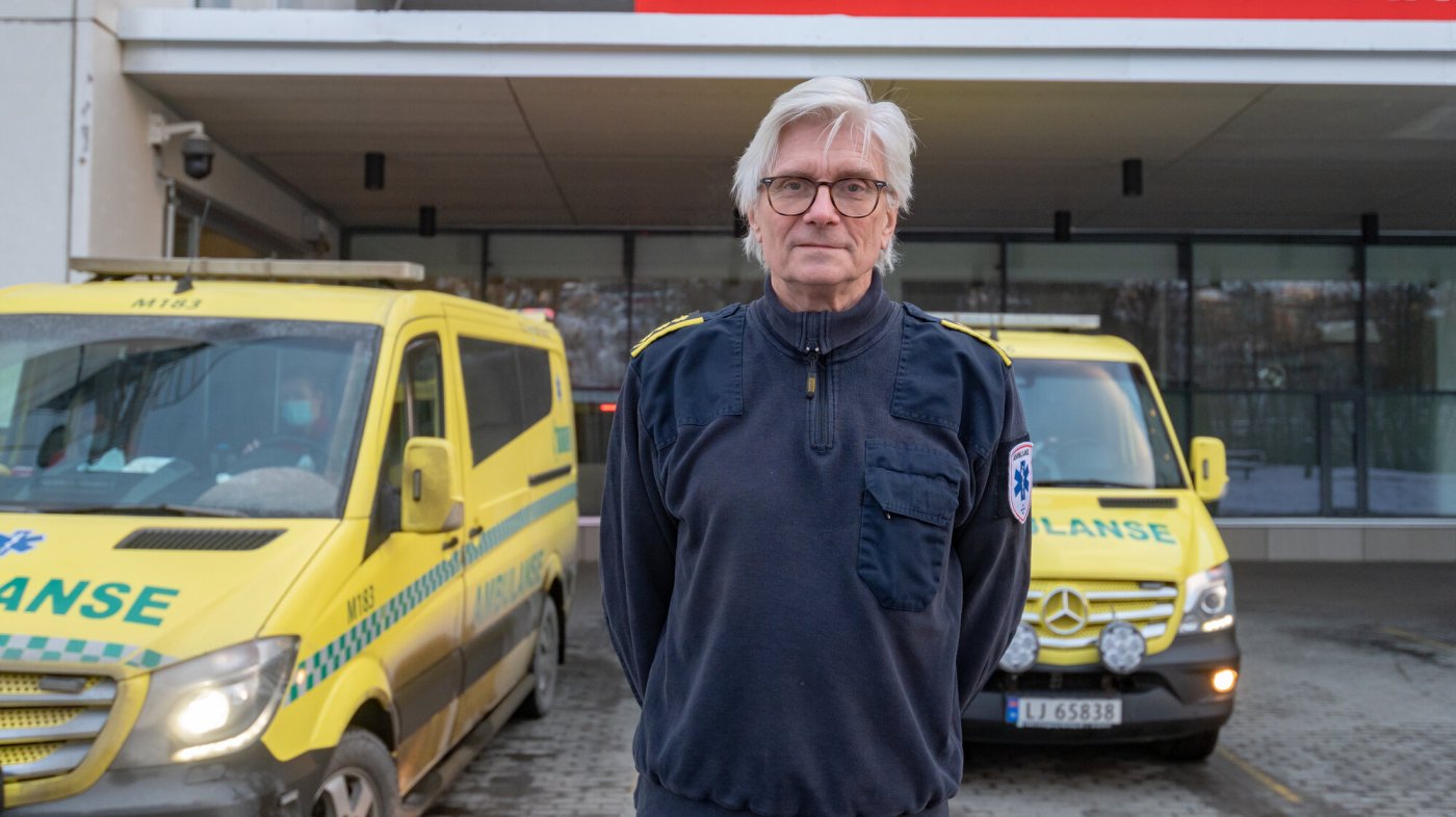 bildet viser ambulansesjef Erlend Sundland