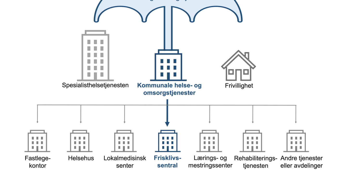 Figur 1. Frisklivssentral som arena for lærings- og mestringsvirksomhet