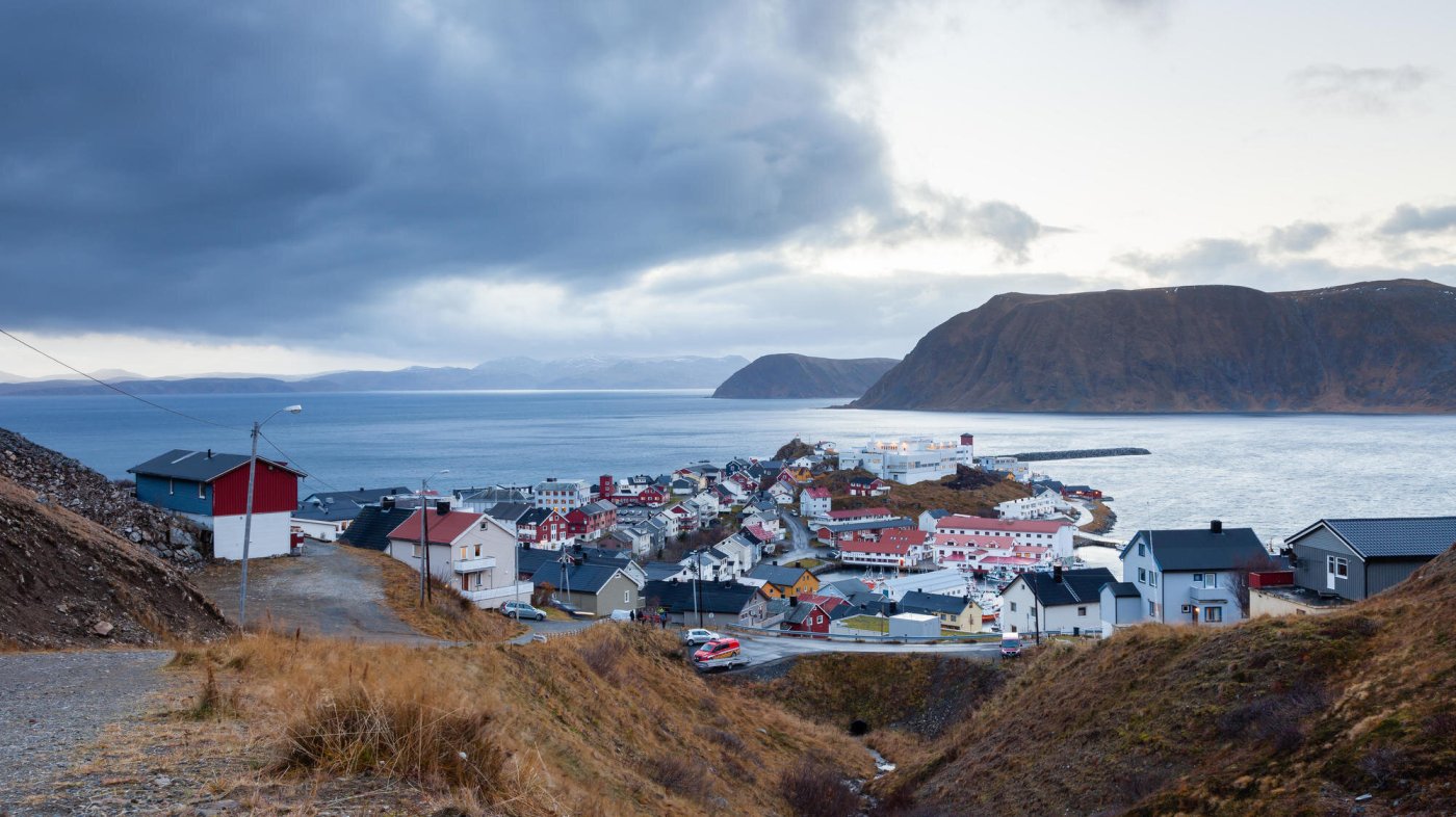 Bildet viser Honningsvåg i Nordkapp kommune