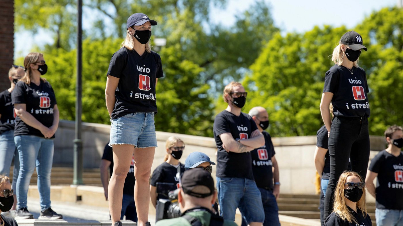 Streikemarkering i Oslo, Unio-streik