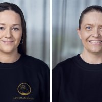 Bildet viser Bettina Lindgren og Eline Grelland Røkholt