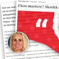 Bildet viser faksimile av Cathrine Krøgers innnlegg sammen med et bilde av artikkelforfatter Ann-Chatrin Linqvist Leonardsen